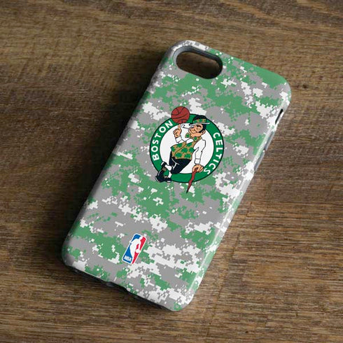 NBA Boston Celtics Digi Camo iPhone 8 Pro Case
