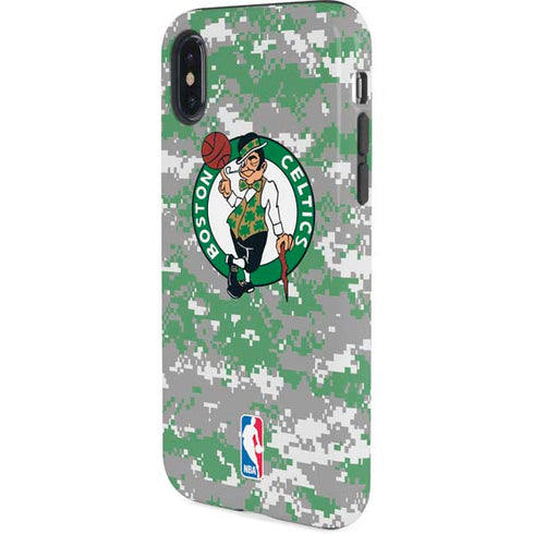NBA Boston Celtics Digi Camo iPhone XS Pro Case