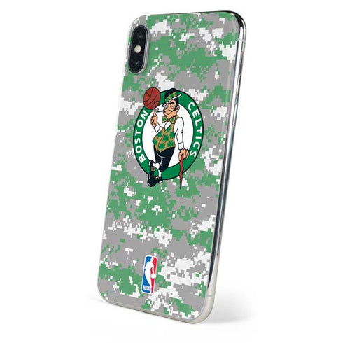 NBA Boston Celtics Digi Camo iPhone XS Skin