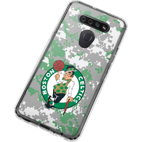 NBA Boston Celtics Digi Camo LG K51/Q51 Clear Case