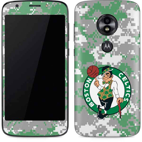 NBA Boston Celtics Digi Camo Moto E5 Play Skin