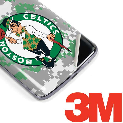 NBA Boston Celtics Digi Camo Moto E5 Plus Skin