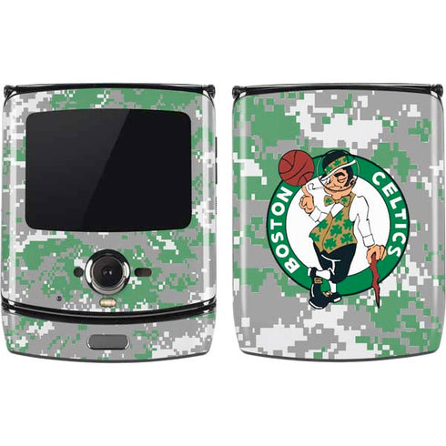 NBA Boston Celtics Digi Camo Motorola RAZR Skin