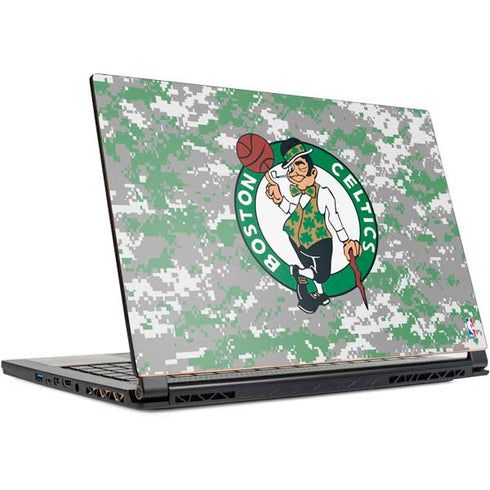 NBA Boston Celtics Digi Camo MSI GS65 Stealth Laptop Skin