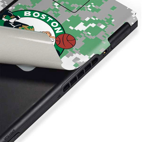 NBA Boston Celtics Digi Camo Nintendo Switch Bundle Skin