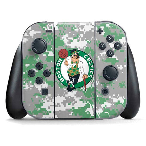 NBA Boston Celtics Digi Camo Nintendo Switch (2017-2021) Joy-Con Controller Skin