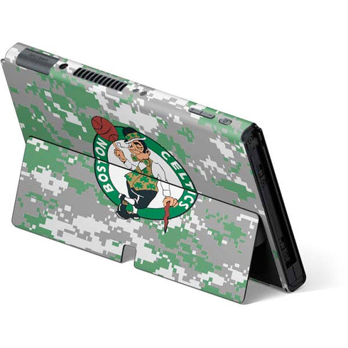 NBA Boston Celtics Digi Camo Nintendo Switch OLED (2021) Skin