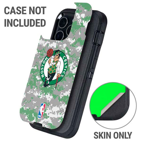 NBA Boston Celtics Digi Camo Otterbox Defender iPhone Skin