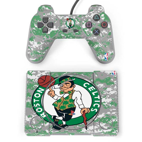 NBA Boston Celtics Digi Camo PlayStation Classic Bundle Skin