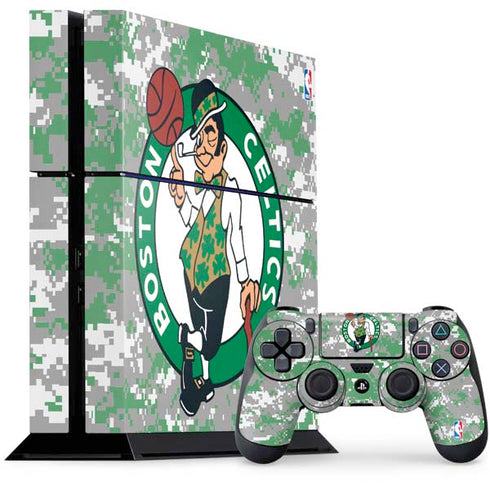 NBA Boston Celtics Digi Camo PS4 Console and Controller Bundle Skin