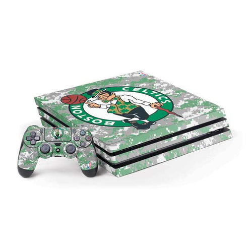 NBA Boston Celtics Digi Camo PS4 Pro Bundle Skin