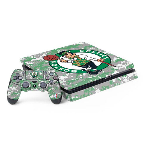 NBA Boston Celtics Digi Camo PS4 Slim Bundle Skin