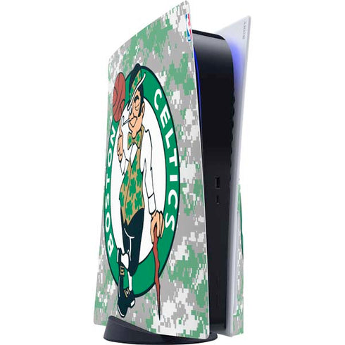 NBA Boston Celtics Digi Camo PS5 Console Skin