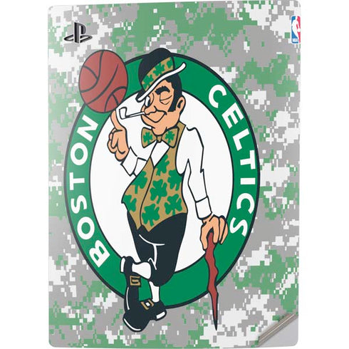 NBA Boston Celtics Digi Camo PS5 Digital Edition Console Skin