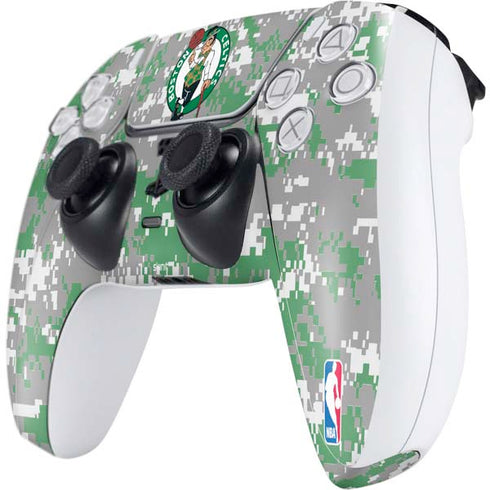 NBA Boston Celtics Digi Camo PS5 Controller Skin
