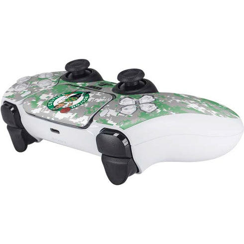 NBA Boston Celtics Digi Camo PS5 Controller Skin