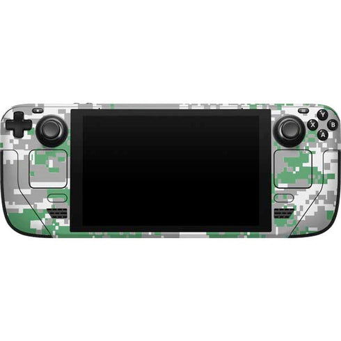 NBA Boston Celtics Digi Camo Steam Deck Handheld Gaming Computer Skin