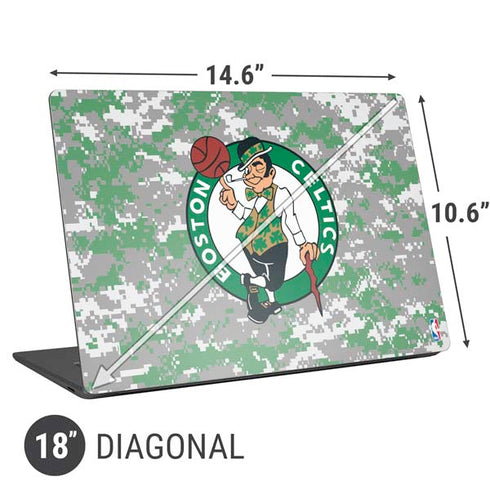 NBA Boston Celtics Digi Camo Universal Laptop 18in (14.6 x 10.6in) Skin