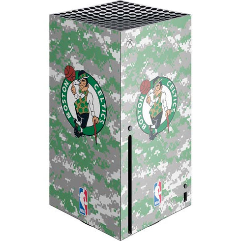 NBA Boston Celtics Digi Camo Xbox Series X Console Skin