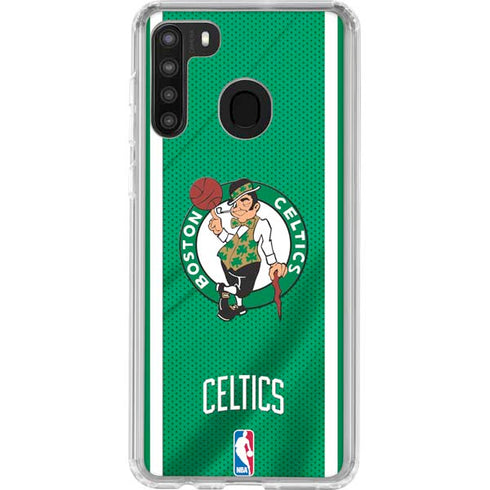 NBA Boston Celtics Galaxy A21 Clear Case