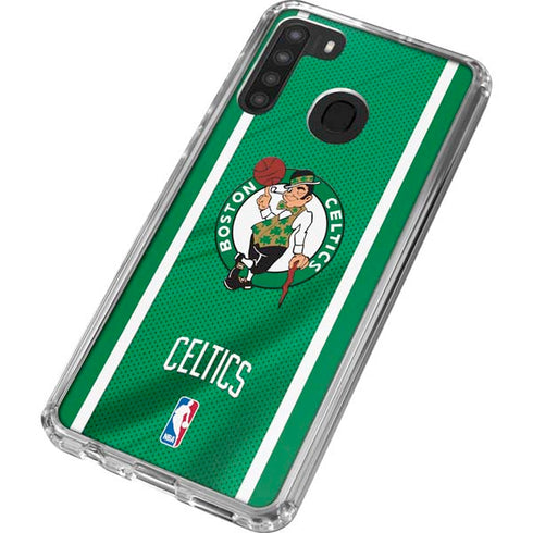 NBA Boston Celtics Galaxy A21 Clear Case
