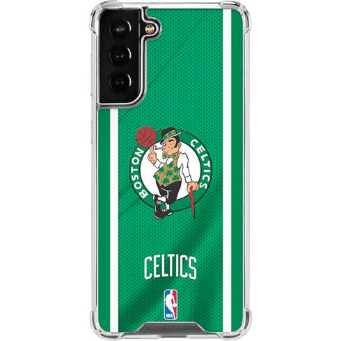 NBA Boston Celtics Galaxy S21 FE Clear Case