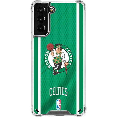 NBA Boston Celtics Galaxy S21 Plus 5G Clear Case