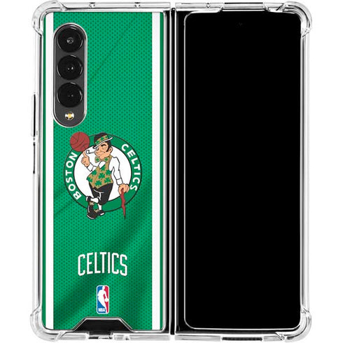 NBA Boston Celtics Galaxy Z Fold4 5G Clear Case