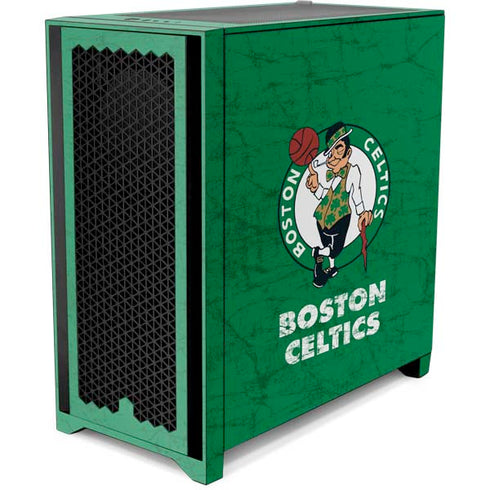 NBA Boston Celtics Green Primary Logo Corsair 4000D Tempered Glass Mid-Tower ATX Case Skin
