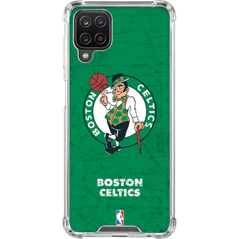 NBA Boston Celtics Green Primary Logo Galaxy A12 Clear Case