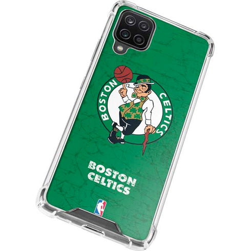 NBA Boston Celtics Green Primary Logo Galaxy A12 Clear Case
