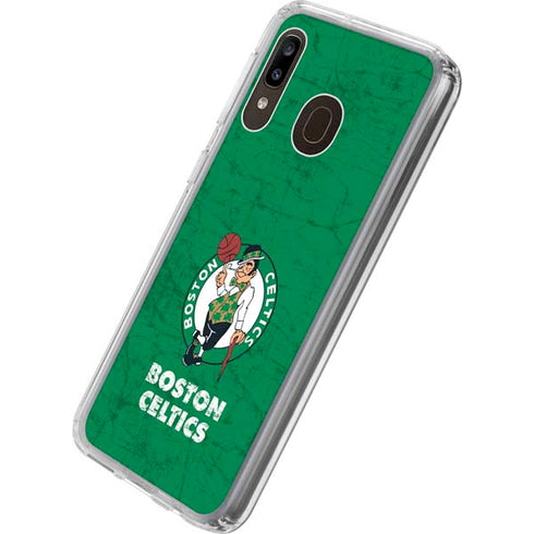 NBA Boston Celtics Green Primary Logo Galaxy A20 Clear Case