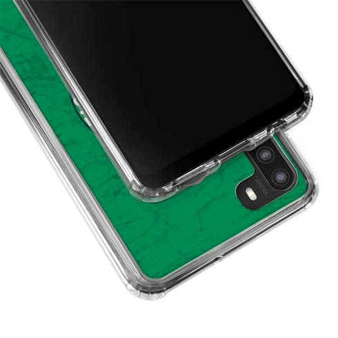 NBA Boston Celtics Green Primary Logo Galaxy A21 Clear Case