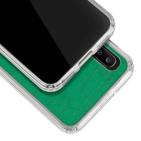NBA Boston Celtics Green Primary Logo Galaxy A30 Clear Case