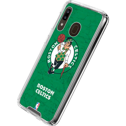 NBA Boston Celtics Green Primary Logo Galaxy A30 Clear Case