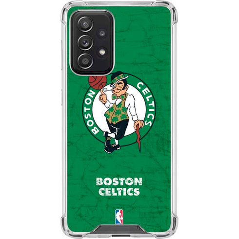 NBA Boston Celtics Green Primary Logo Galaxy A52 5G Clear Case
