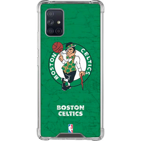 NBA Boston Celtics Green Primary Logo Galaxy A71 5G Clear Case