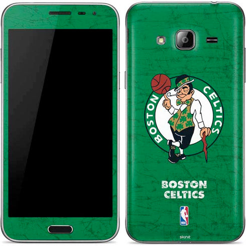 NBA Boston Celtics Green Primary Logo Galaxy J3 Skin