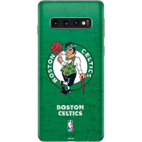 NBA Boston Celtics Green Primary Logo Galaxy S10 Skin