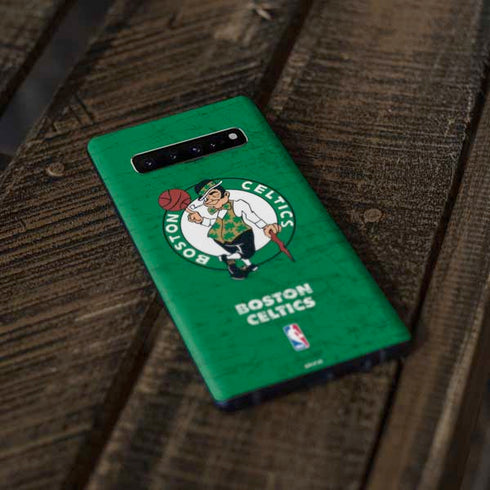 NBA Boston Celtics Green Primary Logo Galaxy S10 Skin