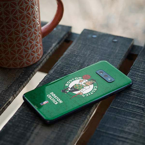 NBA Boston Celtics Green Primary Logo Galaxy S10e Skin