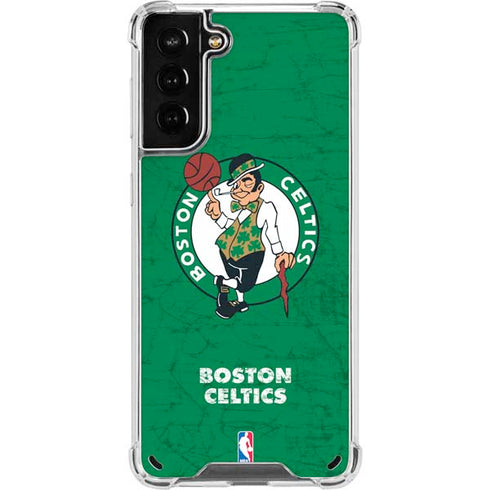 NBA Boston Celtics Green Primary Logo Galaxy S21 Plus 5G Clear Case