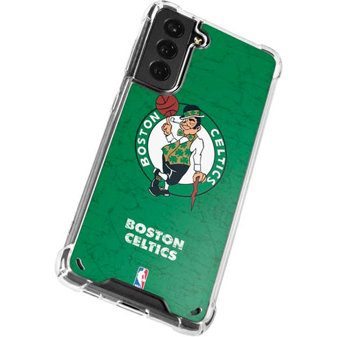 NBA Boston Celtics Green Primary Logo Galaxy S21 Plus 5G Clear Case