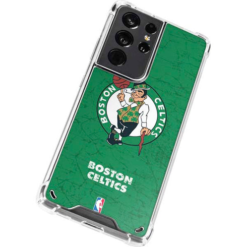 NBA Boston Celtics Green Primary Logo Galaxy S21 Ultra 5G Clear Case