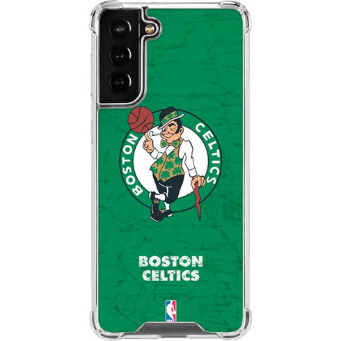 NBA Boston Celtics Green Primary Logo Galaxy S22 Plus Clear Case