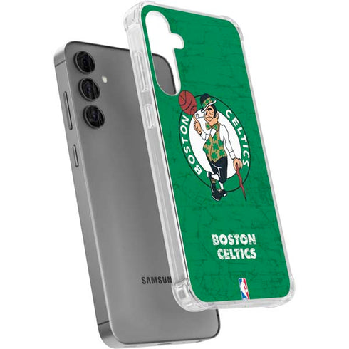 NBA Boston Celtics Green Primary Logo Galaxy S24 Plus Clear Case