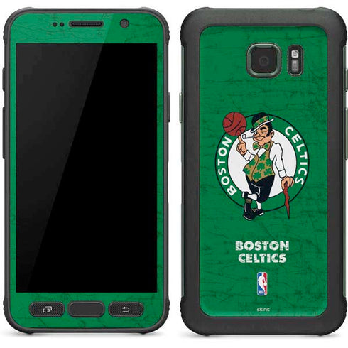 NBA Boston Celtics Green Primary Logo Galaxy S7 Active Skin