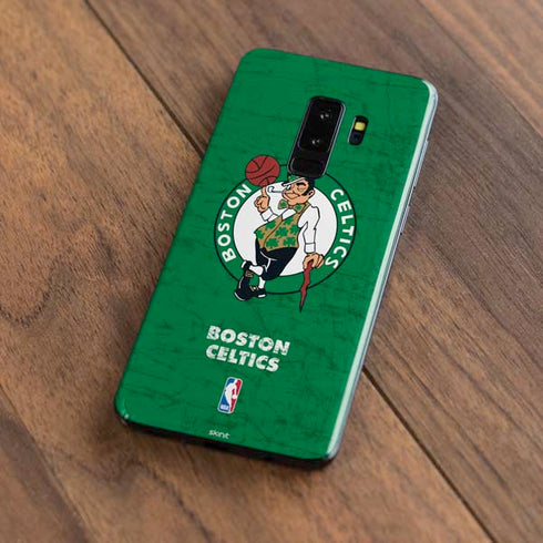 NBA Boston Celtics Green Primary Logo Galaxy S9 Plus Skin