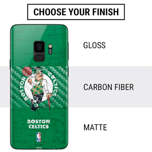 NBA Boston Celtics Green Primary Logo Galaxy S9 Skin