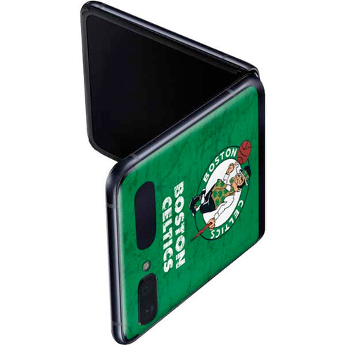 NBA Boston Celtics Green Primary Logo Galaxy Z Flip Skin